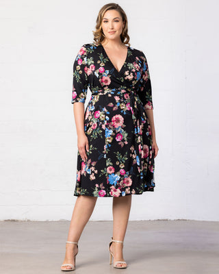 Essential Wrap Dress in Enchanted Garden