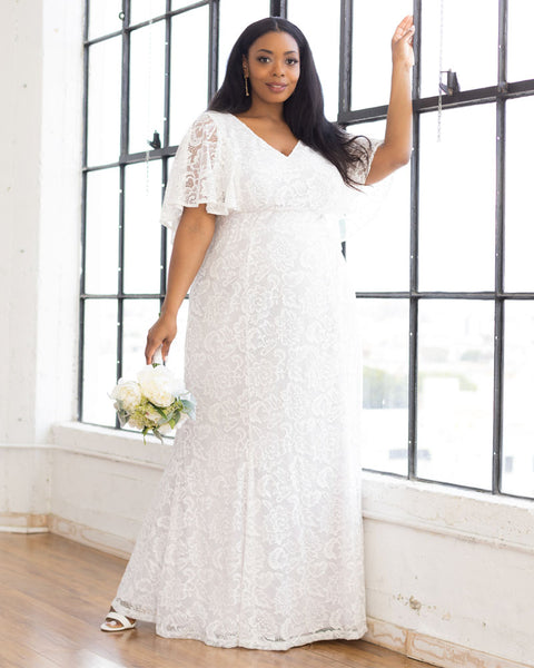 Kiyonna Plus Size Clarissa Lace Wedding Gown