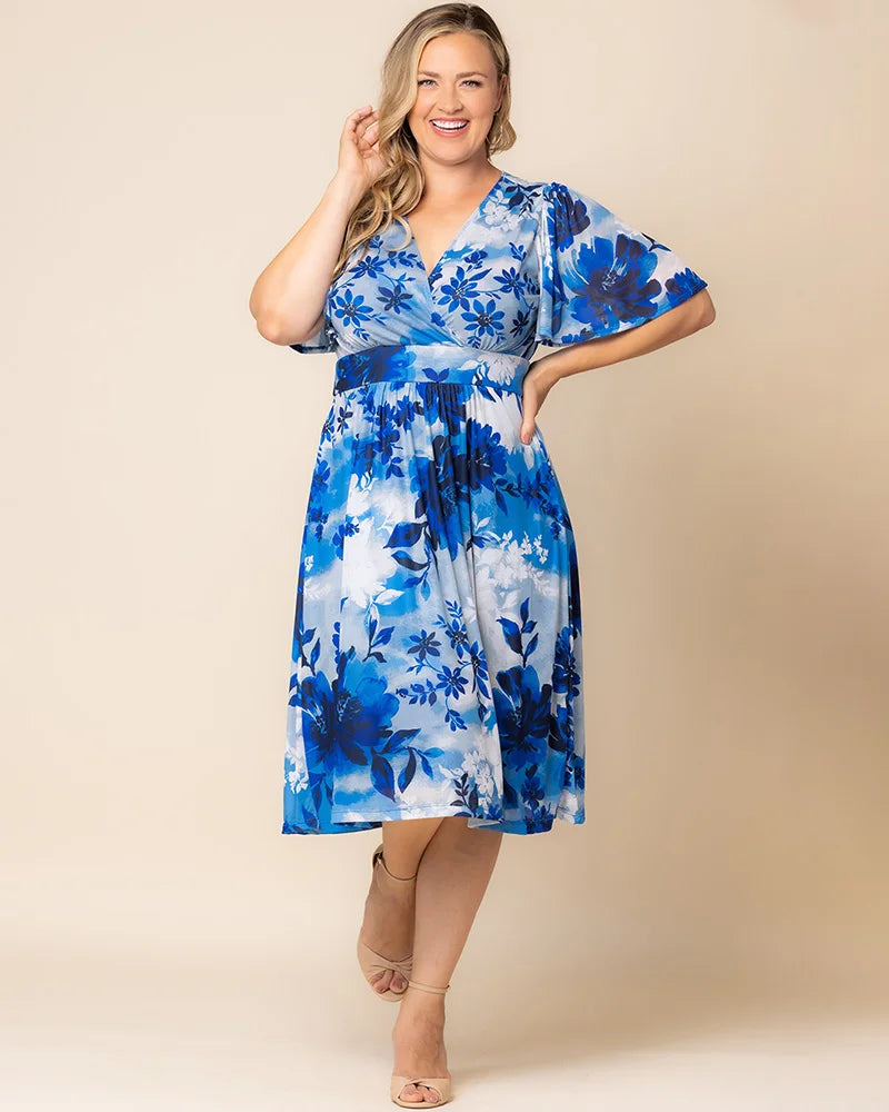 Kiyonna Plus Size Margot Mesh Cocktail Dress
