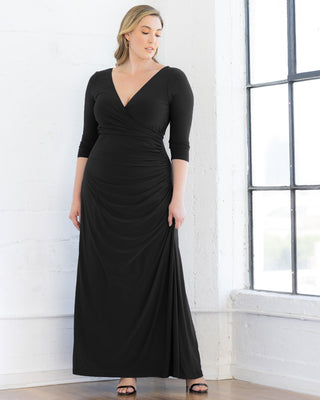 Gala Glam Evening Gown in Onyx