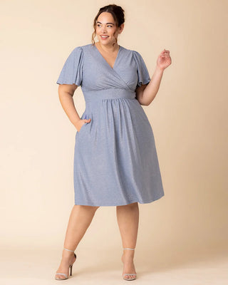 Crystal Cove Cocktail Midi Dress in Celestial Sparkle