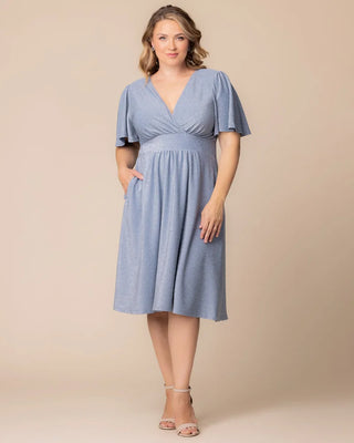 Crystal Cove Cocktail Midi Dress in Celestial Sparkle