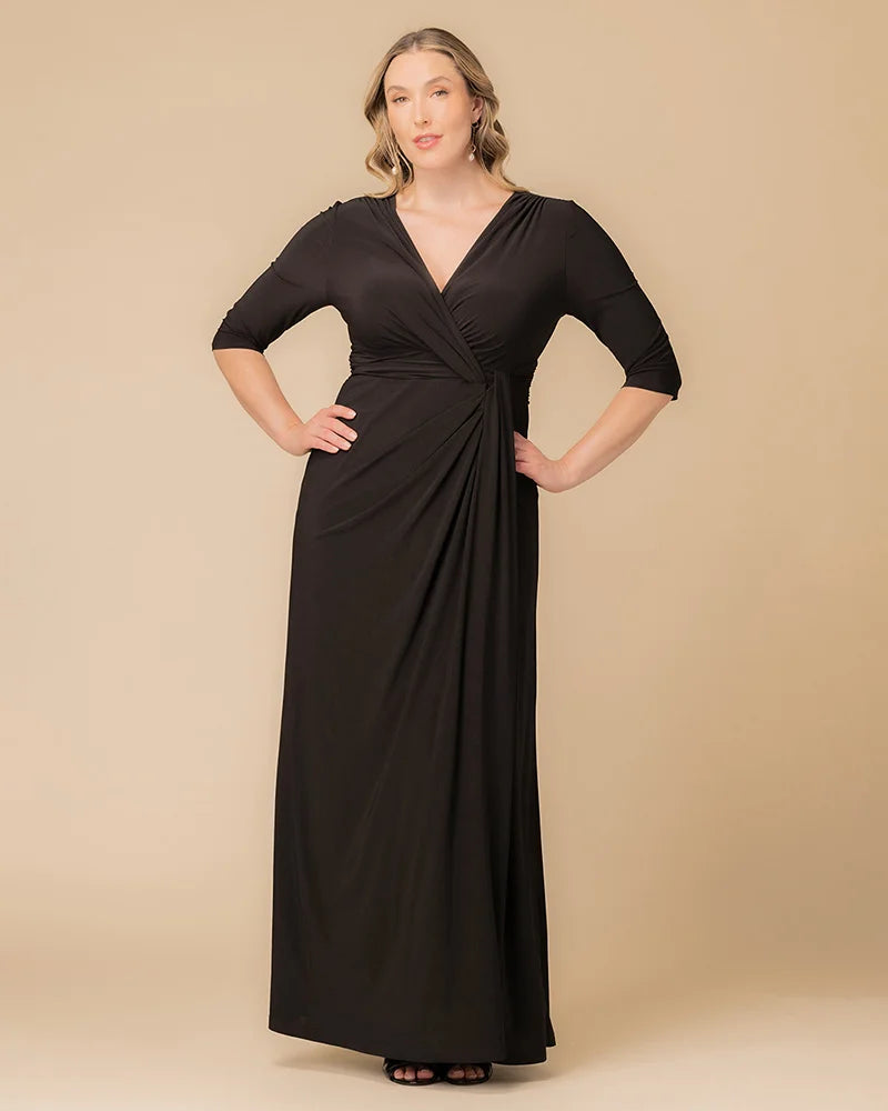 Kiyonna Women's Plus Size Evening Romance Gown, Black, 2X Kiyonna Women's Plus Size Evening Romance Gown, Black, 2X