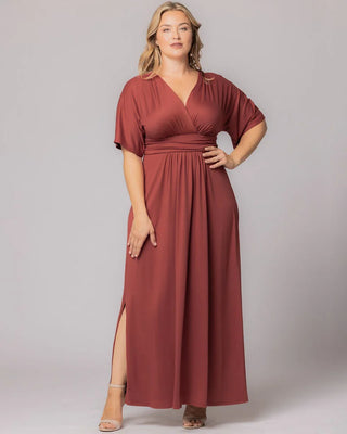 Vienna Maxi Dress in Terracotta 