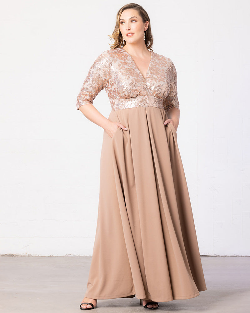 Rose Gold Sequin Plus Size Sequin Evening Gown Rose Gold Sequin Plus Size Champagne Trumpet Prom Rose Gold Sequin Plus Size Sequin Evening Gown Rose Gold Sequin Plus Size Champagne Trumpet Prom