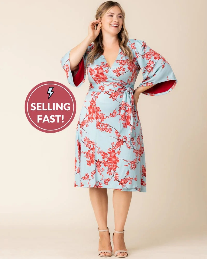 Kiyonna Women's Plus Size Gemini Wrap Dress Kiyonna Women's Plus Size Gemini Wrap Dress