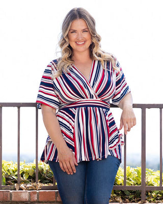 Boulevard Striped Top in Liberty Stripes