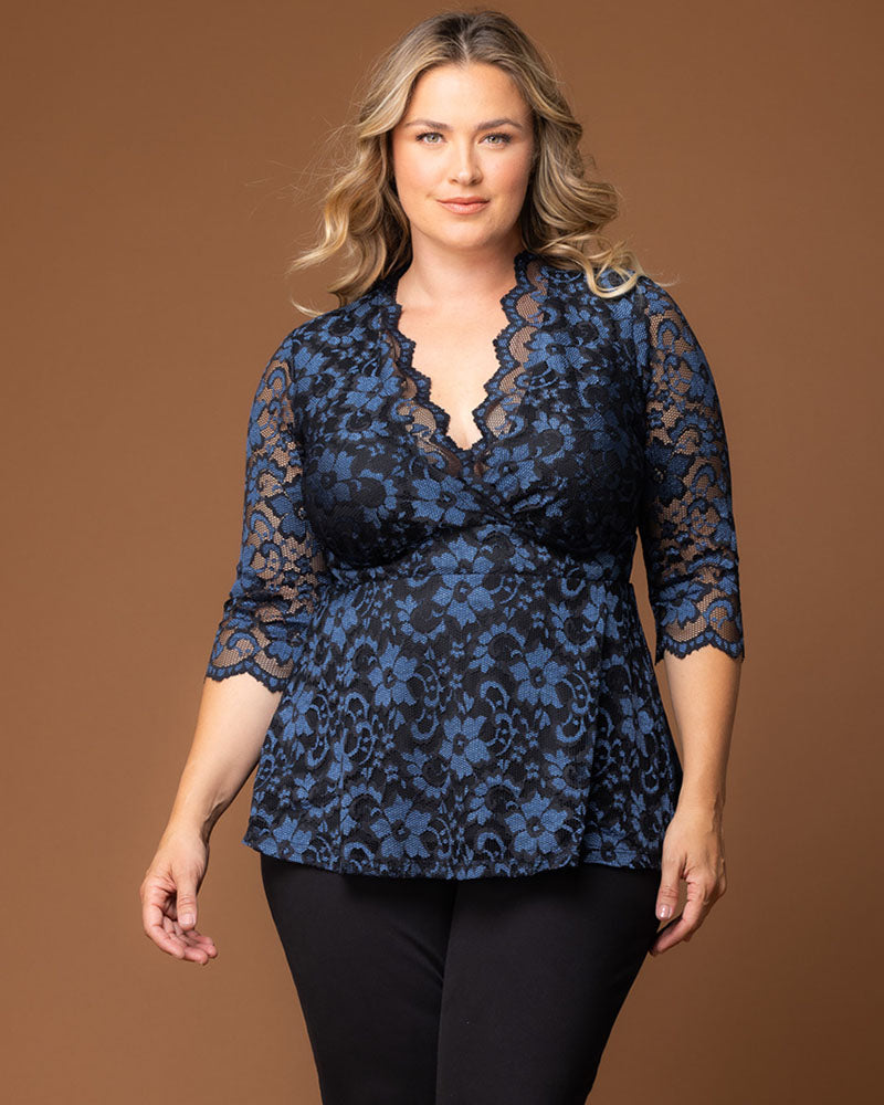 Kiyonna Plus Size Luxe Lace Top Kiyonna Plus Size Luxe Lace Top