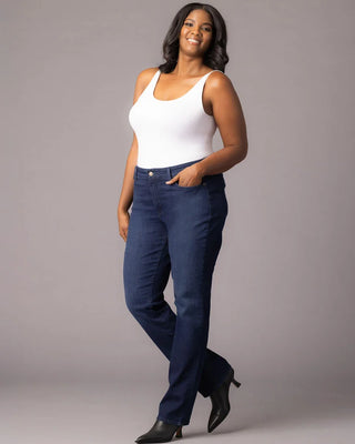NYDJ Marilyn Straight Leg Jeans in Rinse