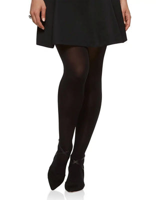 The Easy On Plus Thermal Plush Lined Tights - Final Sale in Black