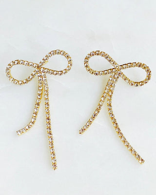 Adorable Shine Bow Earrings