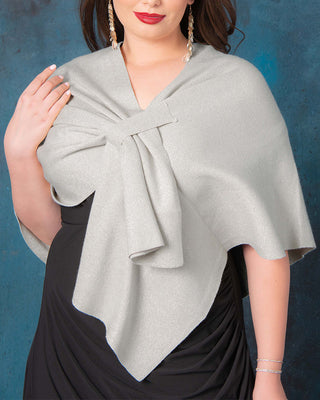 Kinsley Keyhole Wrap in Silver Frost
