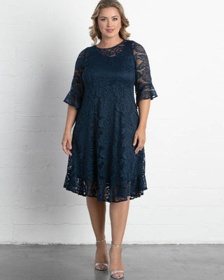 Livi Lace Dress  in Nouveau Navy