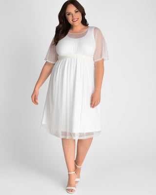 Stars A-line Dress  in Ivory