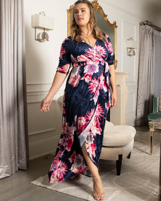 Cara Velvet Wrap Dress - Sale!