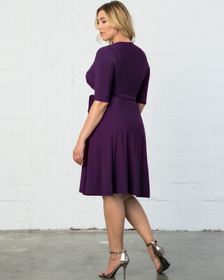 Essential Wrap Dress in Amethyst