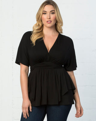 Promenade Top in Black