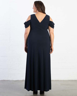 Gala Glam Evening Gown in Nocturnal Navy