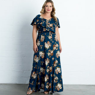 Willow Maxi Dress - Final Sale! in Midnight Blue Bouquet