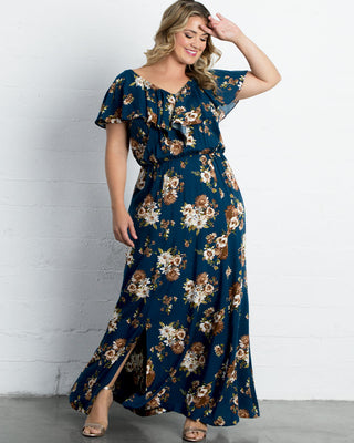 Willow Maxi Dress - Final Sale! in Midnight Blue Bouquet