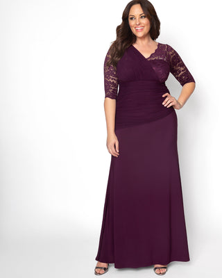 Soiree Evening Gown in Imperial Plum