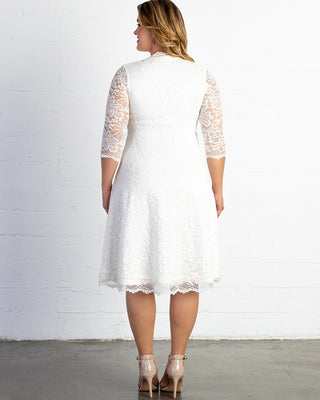 Bella Lace Dress  in Ivory