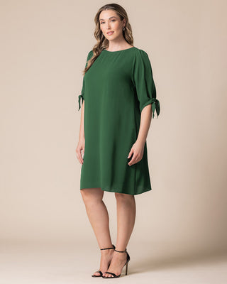 Women's Plus Size Manhattan A-Line Shift Dress in Clover Green