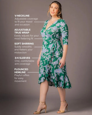 Flirty Plus Size Wrap Dress | Flounce Wrap Dress