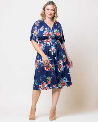 Gia Midi Dress in Belize Blooms