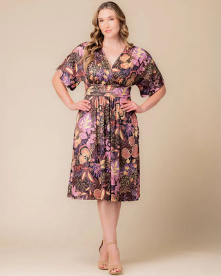Gia Midi Dress in Autumn Wonderland