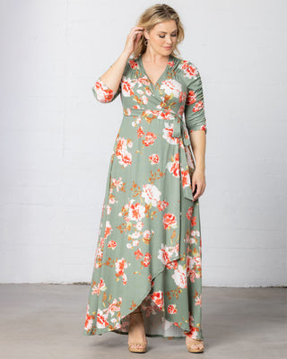 Meadow Dream Maxi Dress  in Sage Garden Print