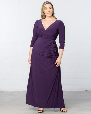 Gala Glam Evening Gown in Imperial Plum