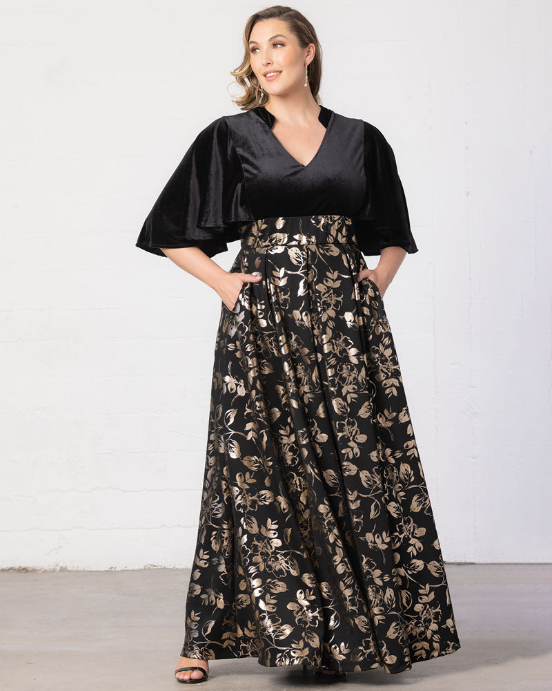Kiyonna Women's Plus Size Radiant Opulence Evening Gown, 3X Kiyonna Women's Plus Size Radiant Opulence Evening Gown, 3X
