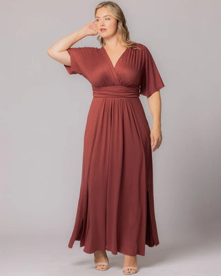 Vienna Maxi Dress in Terracotta 