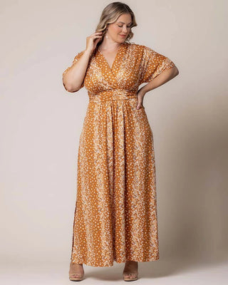 Vienna Maxi Dress in Amber Floral Falls