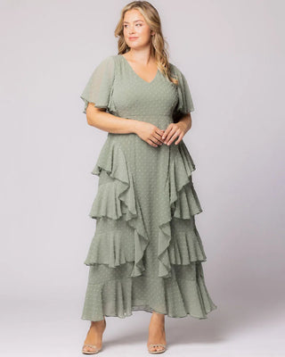 Plus Size Tour de Flounce Evening Gown - Kiyonna Plus Size Tour de Flounce Evening Gown - Kiyonna