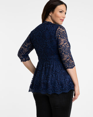 Linden Lace Top - Sale! in Nouveau Navy