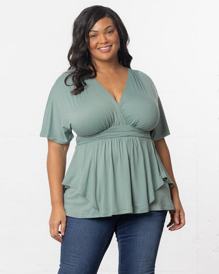 Promenade Top - Sale! in Thyme