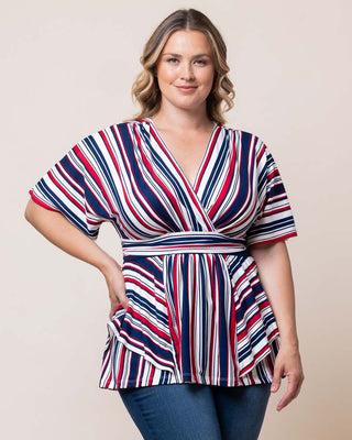 Boulevard Striped Top in Liberty Stripes