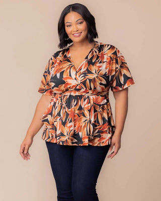 Encore Print Top in Harvest Fest