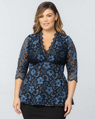 Limited Edition Luxe Lace Top in Twilight Noir