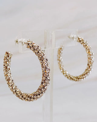 Wrapped in Shine Hoop Earrings