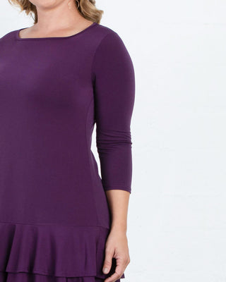 Coquette Dress  in Plum Perfect