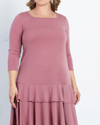Coquette Dress  in Moody Mauve