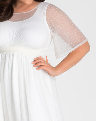 Stars A-line Dress  in Ivory
