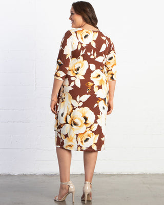 Ciara Cinch Dress in Vintage Floral Motif