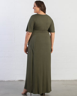 Indie Flair Maxi Dress  in Olive