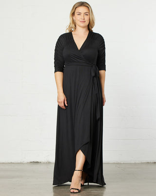 Meadow Dream Maxi Dress  in Black