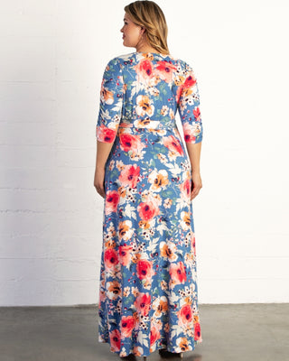 Meadow Dream Maxi Dress  in Daydream Blue Bouquet