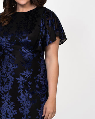 Parisian Dream Evening Gown  in Blue/Navy